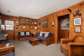 TV, DVD player, books