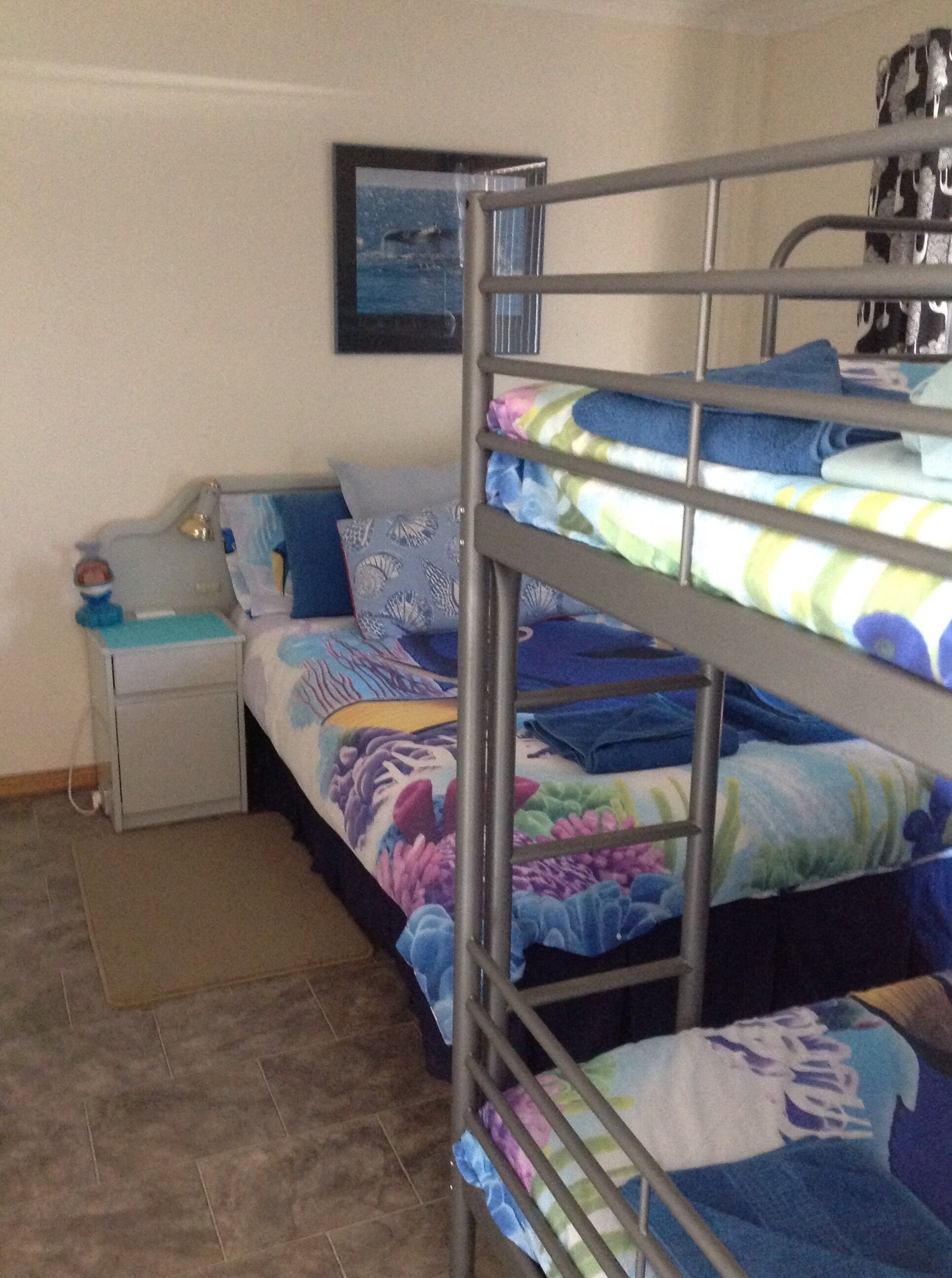 2 bedrooms, bed sheets