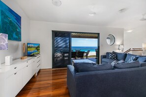 Smart TV, DVD player, books, video library