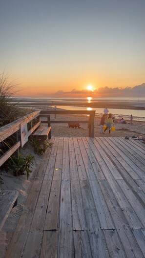 Beach nearby, sun-loungers