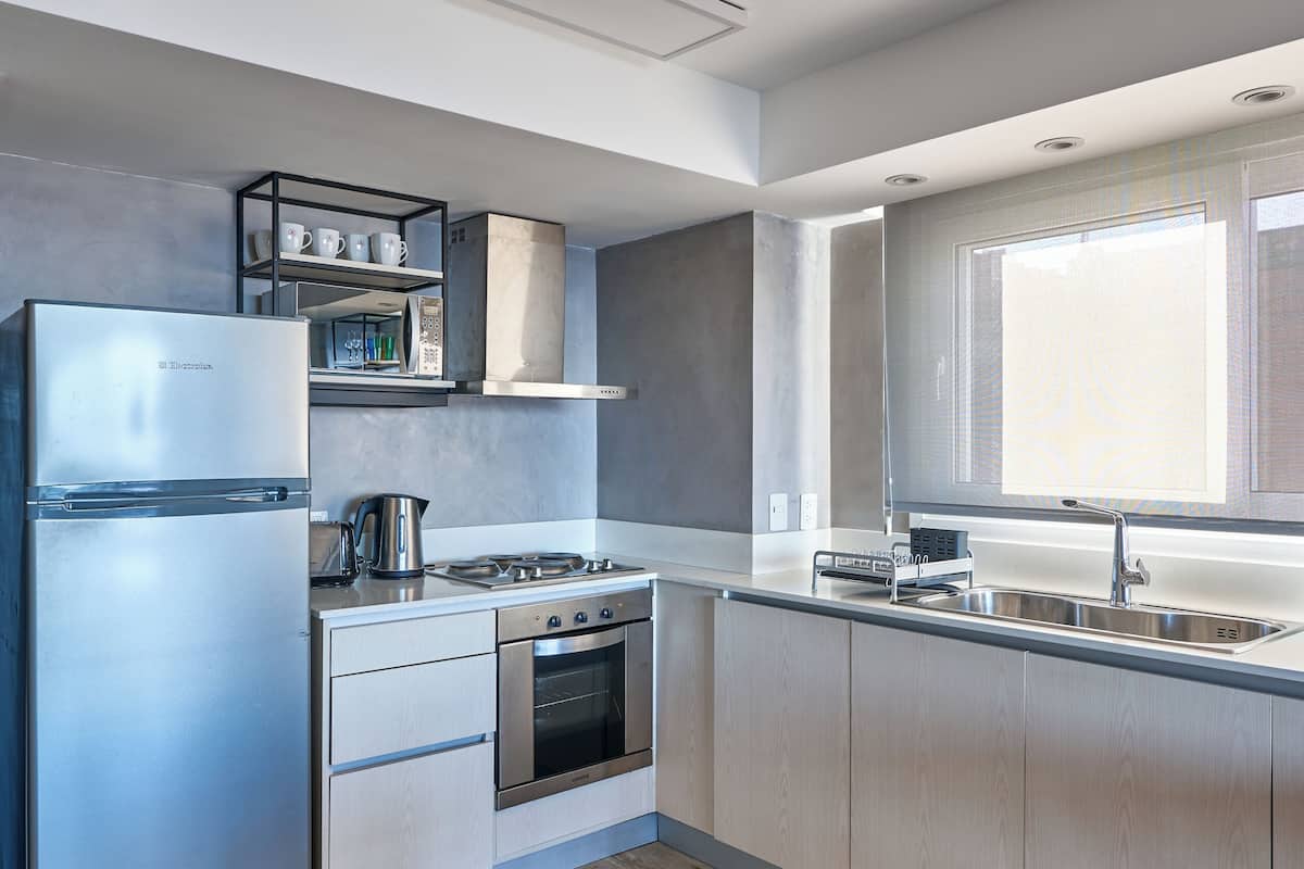 deluxe duplex (almarena) | private kitchen | cleaning supplies, paper towels