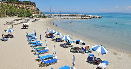 Private Apartments in 6500m2 Fenced Off Green Olive Groove 200m away from beach