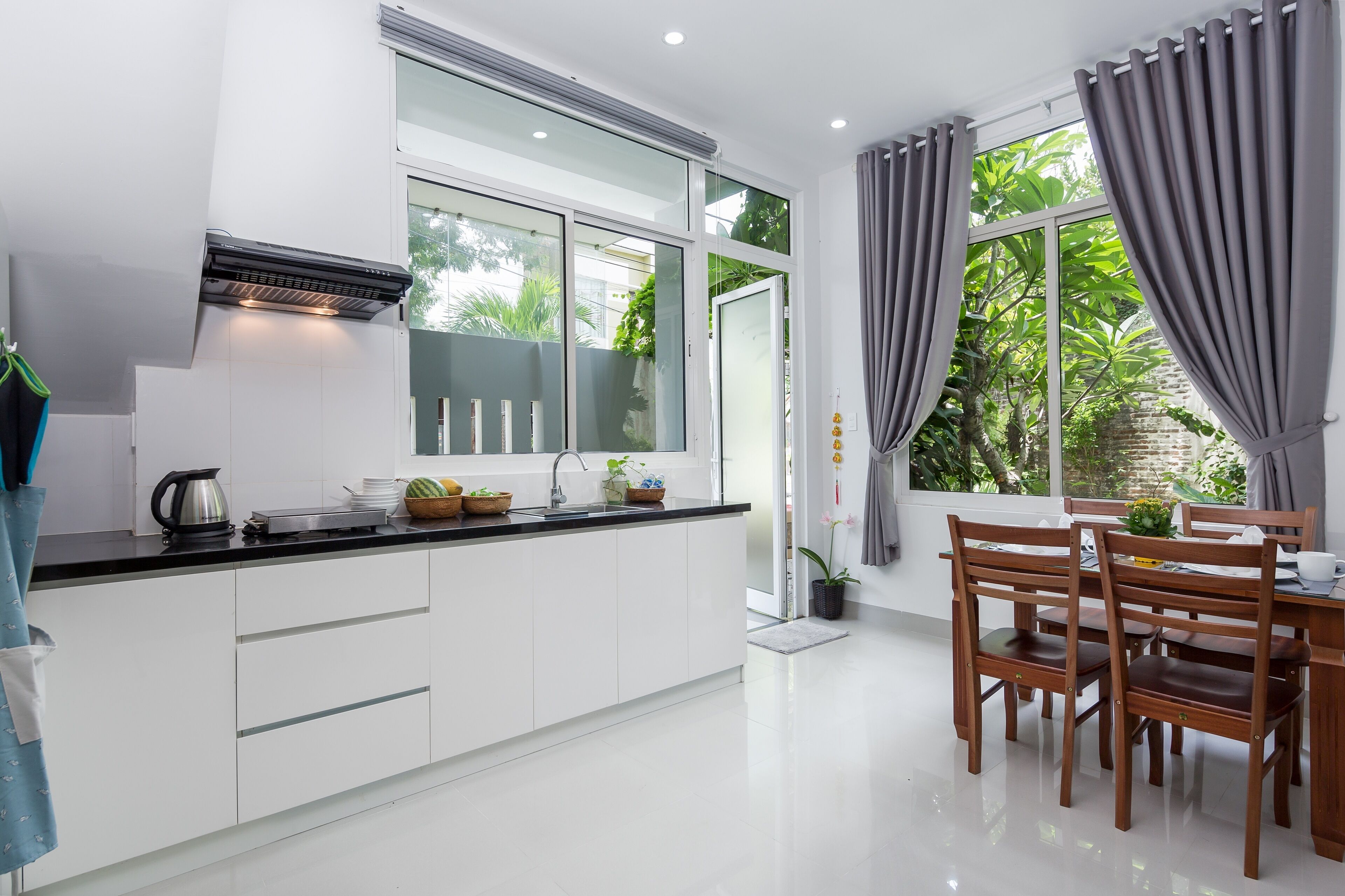 Fridge, spices, paper towels