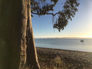 Beach - Wavestation Farmhouse, Southern Tasmania. <br>Views to Bruny Island (Middleton)