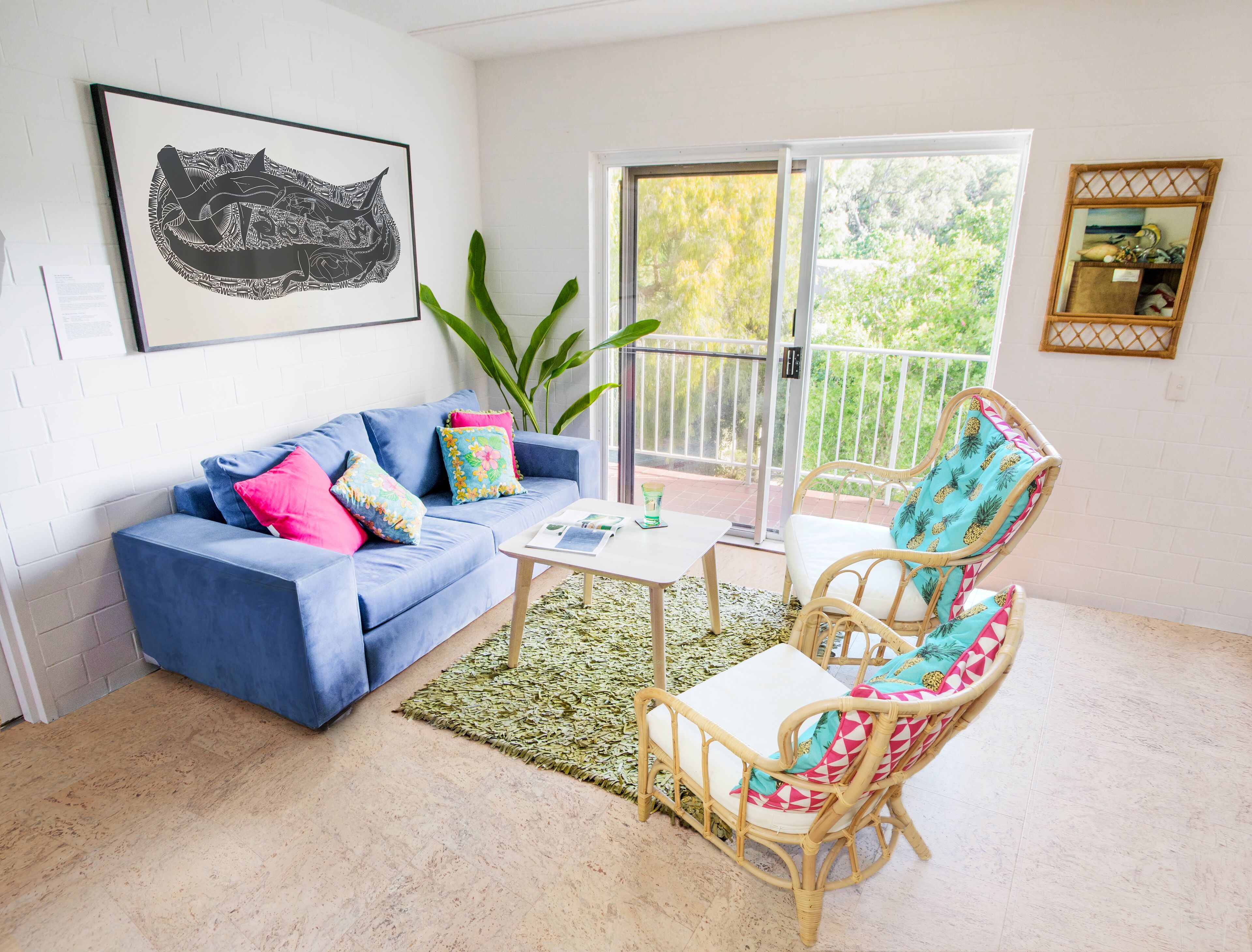 Walk to beach, air conditioned and spacious.