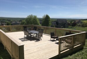 Outdoor dining - Spacious  Home with a Game room, Pool , Sauna, Hot Tub (Saylorsburg)