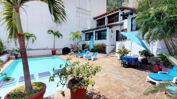 A heated pool