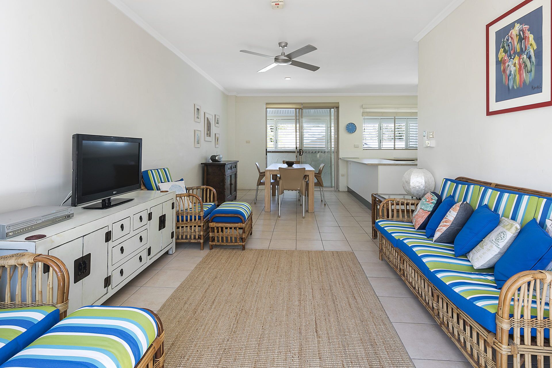 Smart TV, DVD player, video library