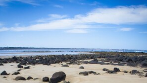 Uitzicht op strand/zee