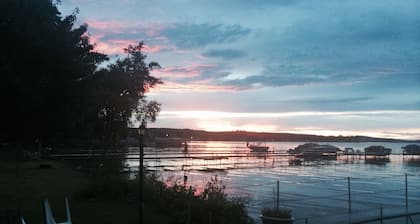 Chautauqua Lakefront Mökki venelaituri ja upeat näkymät