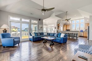 TV, DVD player, foosball