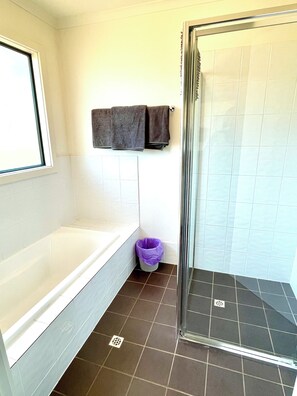 Hair dryer, towels