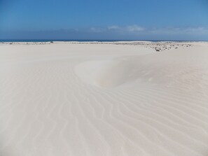 På stranden