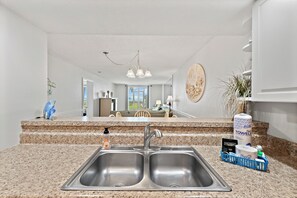 Interior - Oceanfront Condo Steps to the Beach Heated Pool Sleeps 6 Unit 103 (Indian Harbour Beach)