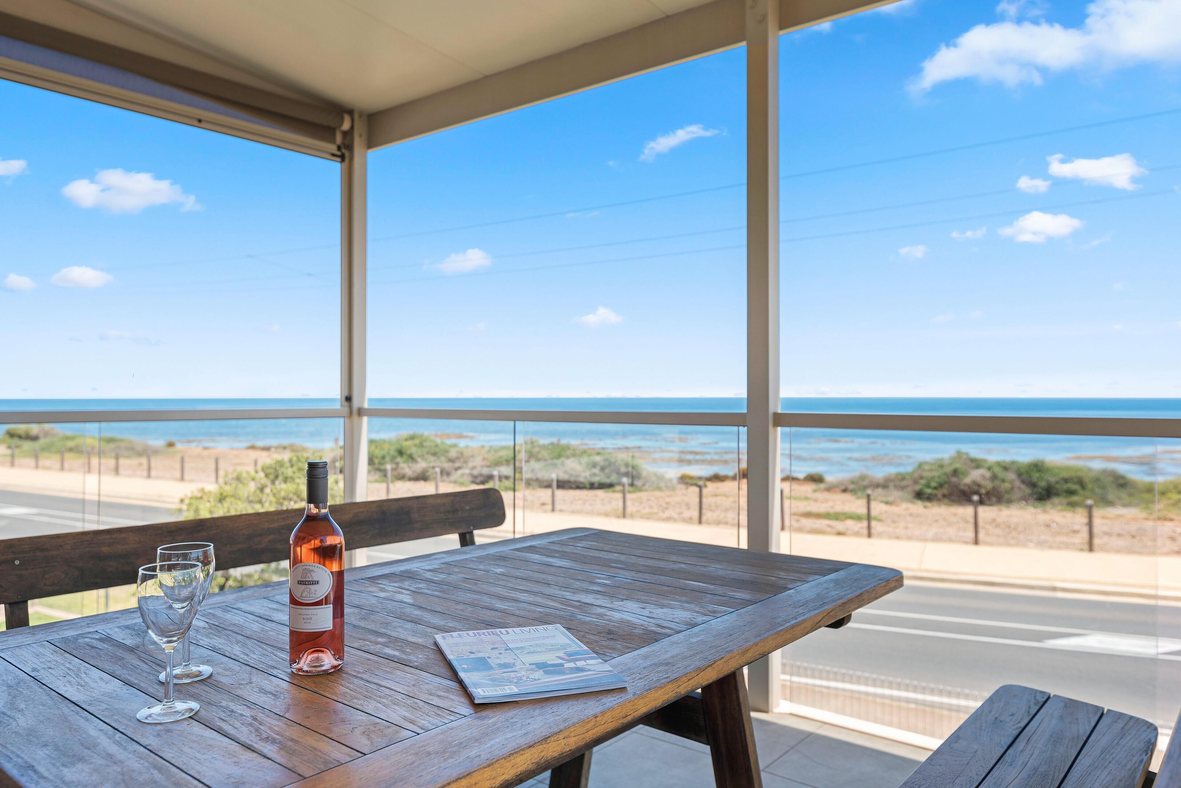 Pearl by the Sea ~ Aldinga Beach - Modern Beach Retreat with Panoramic Sea Views