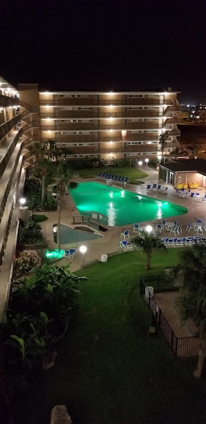A heated pool