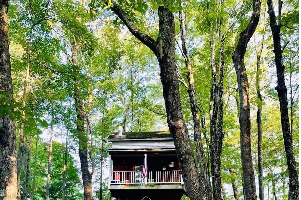 Woody’s Treehouse Hideaway In French Creek,W.Va great deer hunting