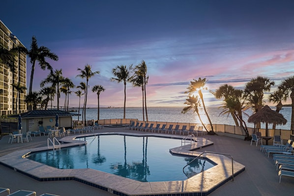 A heated pool