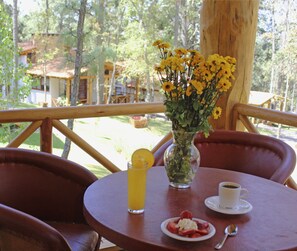 Comfort Cottage, Non Smoking, Garden View | Terrace/patio - Cabañas La Vid Del Bosque (Tapalpa)