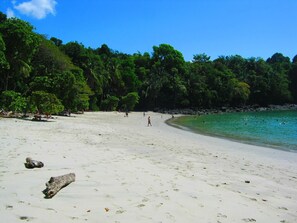 Playa en los alrededores y toallas de playa 