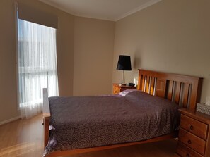 4 bedrooms, iron/ironing board, travel cot, WiFi