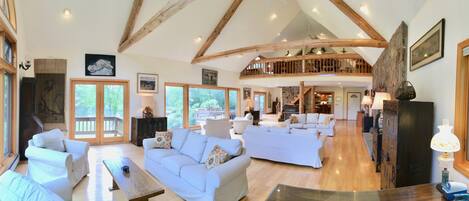 TV connectée, cheminée, baby-foot, table de tennis de table