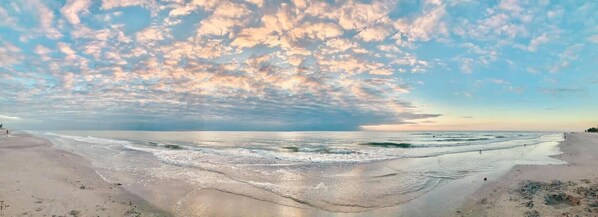 ビーチの近く、サンラウンジャー、ビーチタオル