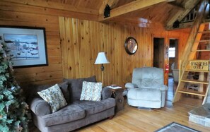 TV, fireplace, DVD player, foosball