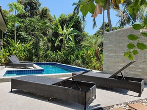 Outdoor pool - Twin Villas apartment with swimming pool (Tambon Ko Pha-ngan)