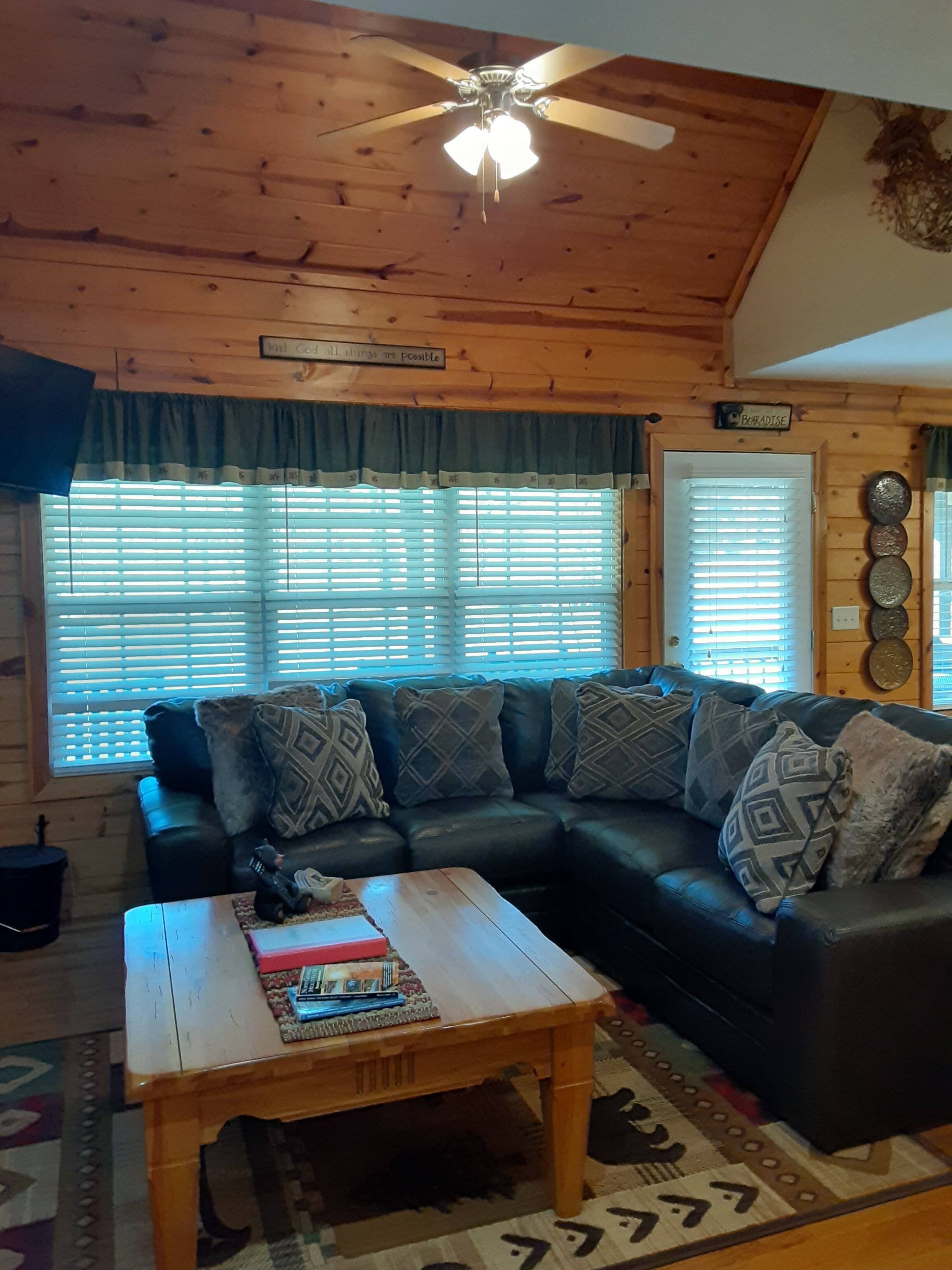 Riverfront Cabin 3 Bd, 2.5 Bath, WIFI, Pool, Covered Parking, Paved Drive