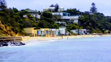 Beach nearby, sun-loungers