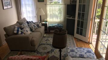 Smart TV, DVD player, books