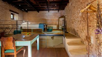 Iron/ironing board, travel crib, free WiFi, bed sheets