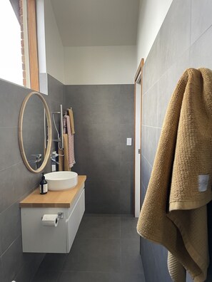 Shower, hair dryer