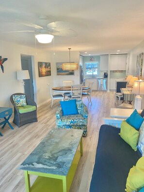 TV, ping pong, books