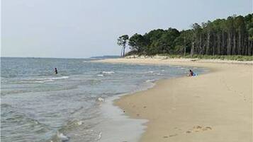 Vlak bij het strand