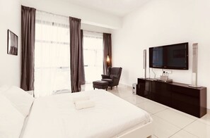 1 bedroom, iron/ironing board, Internet, bed sheets