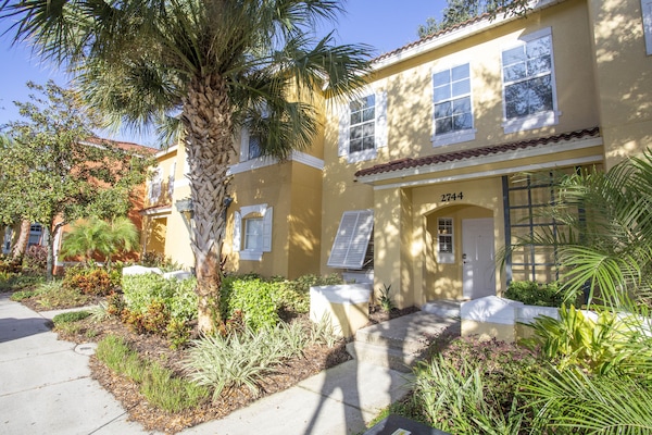 front of the townhome