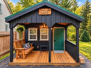 Property grounds - Cutest Cabin in Windham 1 minute to ski slope & town - BBQ  Grill  & Fire Pit  (Windham)
