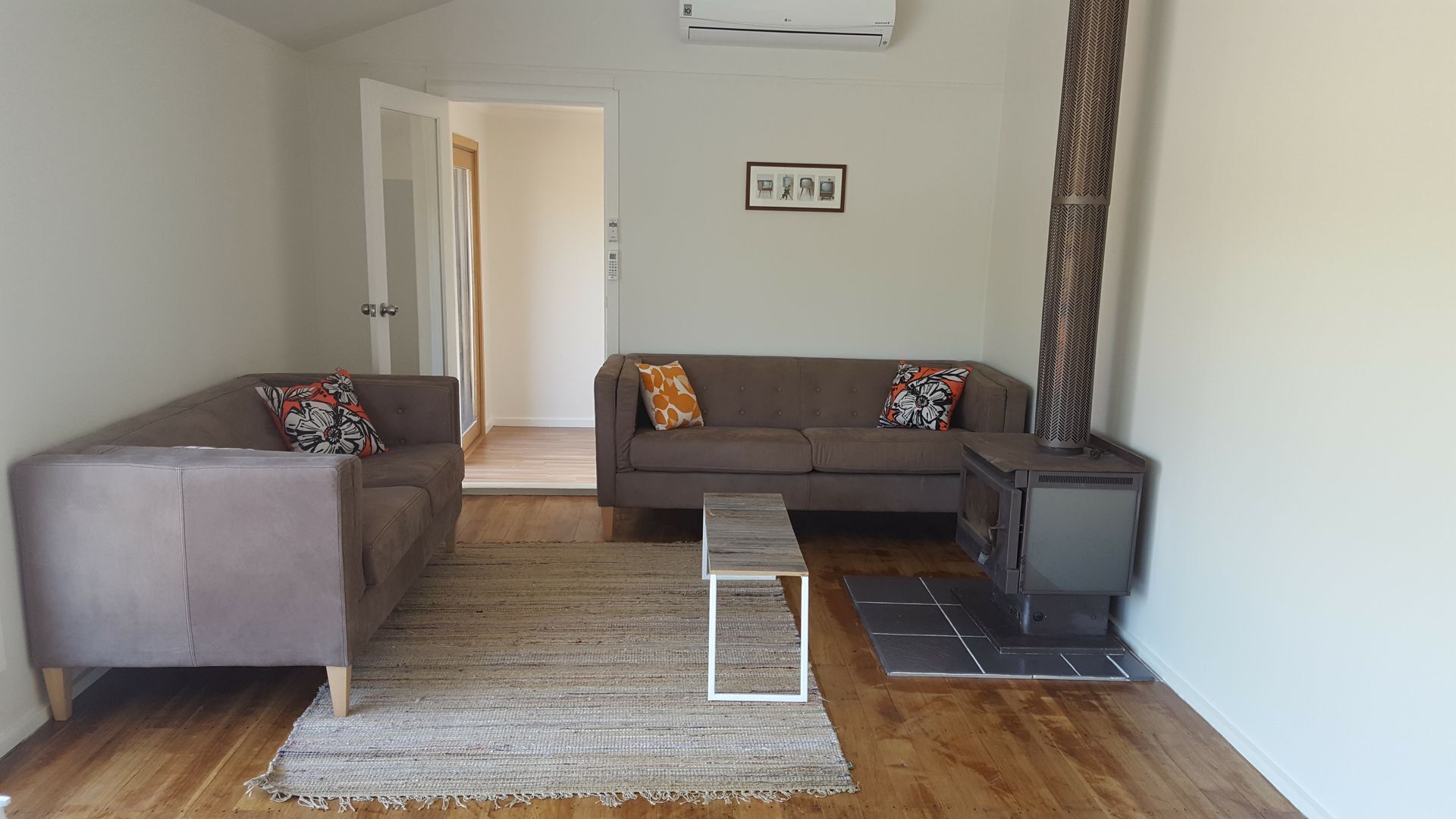 House nestled in the tea trees
