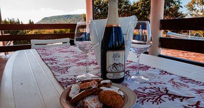 Villa Mirta: piscine et jardin Ă 3 km de la mer nature, Wi-Fi, piscine barbecue