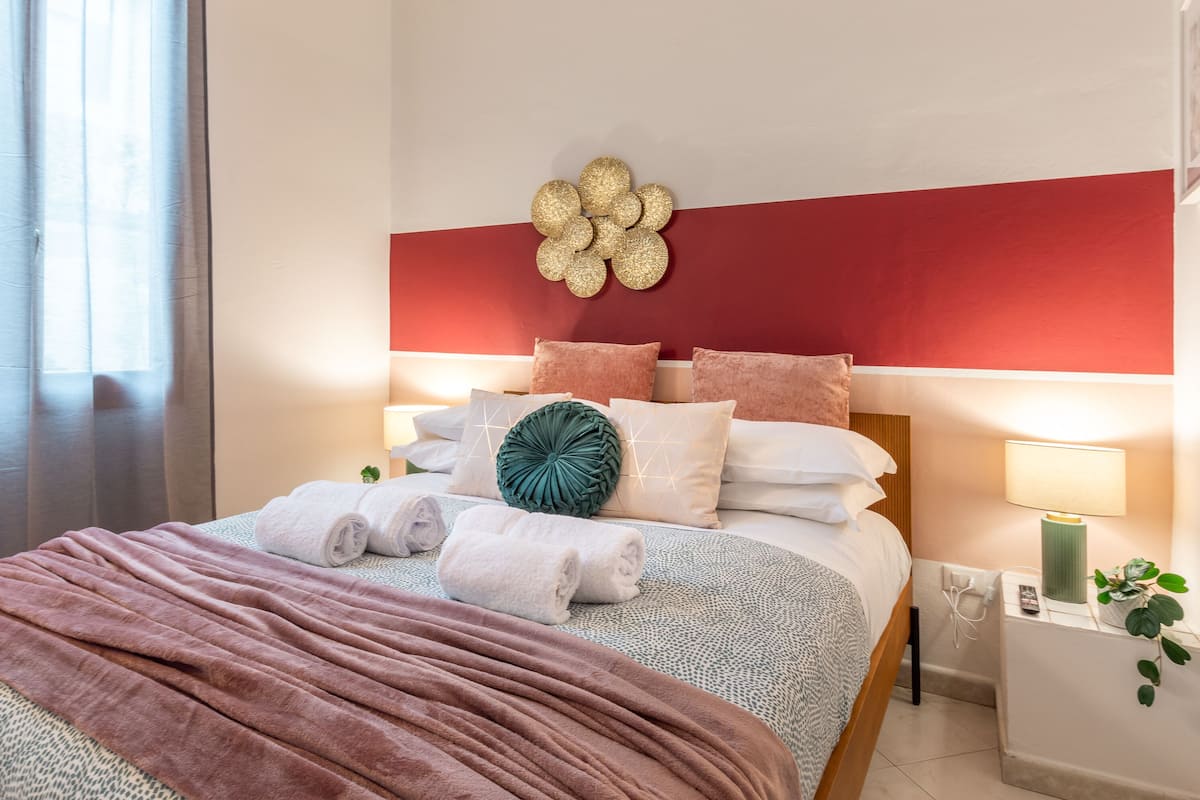 Traditioneel appartement | Lakens van Egyptisch katoen, luxe beddengoed, donsdekens