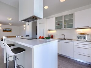 Microwave, oven, dishwasher, high chair