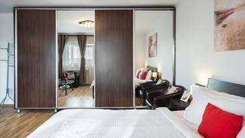 1 soveværelse, skrivebord, strygejern/strygebræt, Wi-Fi