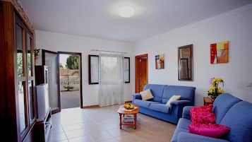 TV, DVD player, books