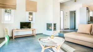 Villa, 2 Bedrooms, Private Pool, Sea View | Living area | Flat-screen TV - Villa Briseis (Kefalonia)