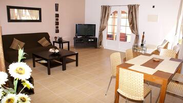 TV, video games, DVD player, table football