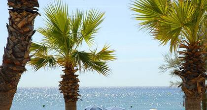 Villa moderne avec un beau jardin, piscine chauffée, un espace barbecue, à proximité des plages