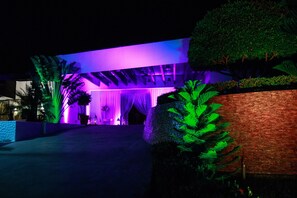 Front of property – evening/night