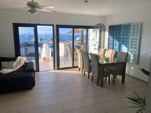 TV, video-game console, foosball, table tennis